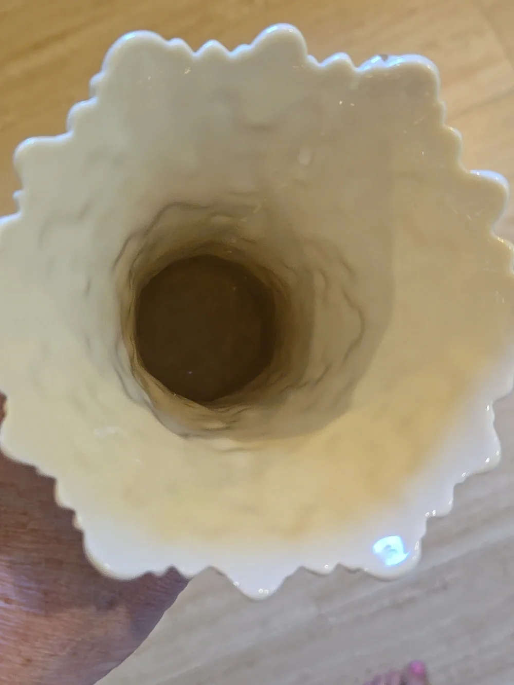 Lenox Woodland Series Creamy Ivory Vase